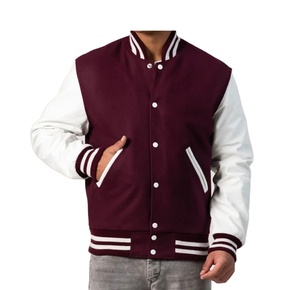 Super calidad escuela más tamaño hombres chaquetas de béisbol al por mayor 2025 logotipo personalizado lana CollegeBaseballjacket para hombres DDP envío - Product Image 6