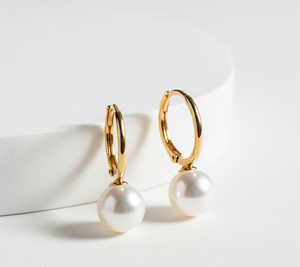 ต่างหูมุกน้ำจืดเงินสเตอร์ลิง925หินคริสตัลบำบัดตามธรรมชาติ - Product Image 4