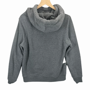 Sudadera con capucha clásica de color gris y blanco para mujer, sudadera de lana de algodón transpirable para Otoño Invierno, ropa de calle elegante - Product Image 2