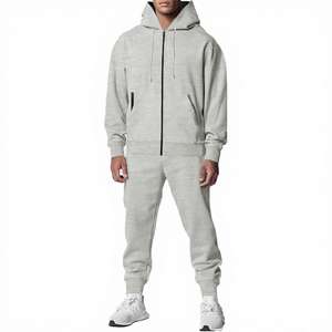 Conjunto Deportivo Unisex - Sudadera con Capucha de Manga Larga y Pantalones Deportivos 100% Algodón Otoño Invierno Traje Deportivo de Dos Piezas con Pedrería Talla Grande - Product Image 4