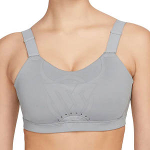 Soutien-gorge de sport respirant et écologique pour femme avec bretelles réglables en Spandex/Nylon, maintien moyen, séchage rapide - Product Image 1
