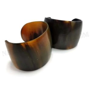 กำไลเขาควายธรรมชาติ |   กำไลข้อมือทำมือจากเขาสัตว์  เป็นมิตรกับสิ่งแวดล้อม  สไตล์ชาติพันธุ์ สำหรับผู้หญิง  เครื่องประดับแฟชั่น ผลิตโดย NHE Overseas - Product Image 4