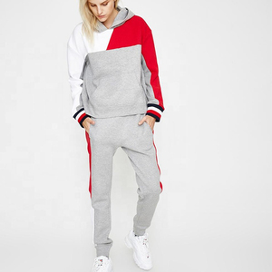 Última moda ropa de invierno para mujer, Sudadera con capucha gruesa y cálida personalizada, conjunto de chándales de entrenamiento para correr transpirables, Panel Regular para mujer - Product Image 4