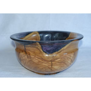 ชามผสมอาหารทำด้วยมือทำจากไม้เซลเวอร์แวร์สำหรับปาร์ตี้ตั้งโชว์ผลไม้เป็นมิตรต่อสิ่งแวดล้อม - Product Image 1