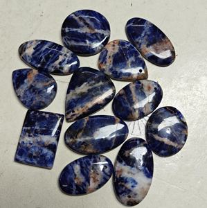 Top Grade Quality 100% Natural <b>Sodalite</b> Cabochon Loose Crystal Gemstone Jewelry Making Mixed Size Shape Free Drill Bulk Supply - Product Image 3