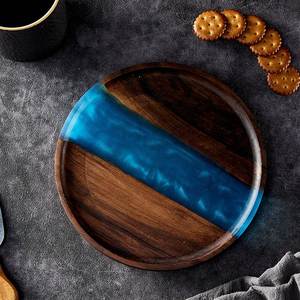 Plateau de service pliable classique en résine époxy, élégant et décoratif, pour cuisine, maison, salle de bain, vaisselle, hôtel, Time 2 - Product Image 3