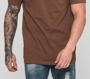 Camiseta de Verano de Poliéster/Algodón de Alta Calidad OEM, Talla Grande, con Logotipo Personalizado, Diseño Propio - Product Image 5