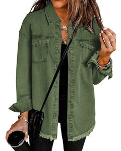 Chaqueta Vaquera de Mujer de Diseño Nuevo y Elegante, 100% Algodón con Acabado de Piel de Oveja, Transpirable, Reversible, Cortavientos, para Invierno - Product Image 1