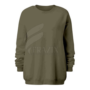 Sweat-shirts en coton à manches longues pour hommes, coupe classique, col rond, motif uni, confortables, pour l'hiver, vente en gros - Product Image 1
