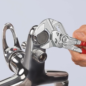 KNIPEX Chrome-Plated Pliers Wrench 180mm 40mm <b>Clamping</b> Width Plastic Coated - Product Image 3