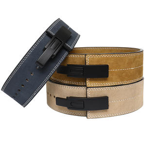 เข็มขัดพยุงยกน้ำหนักหนังวัวแท้ปรับแต่งได้สำหรับผู้ชายและผู้หญิงเข็มขัดฝึกหลายสีพร้อมโลโก้ออกแบบได้ตามต้องการ - Product Image 1