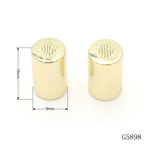 गुणवत्ता उत्कीर्ण ब्रांड नाम लोगो टास्सेल हार्डवेयर फिटिंग एक्सेसरीज के लिए मेटल एंड कैप मेटल एंड कैप - Product Image 4