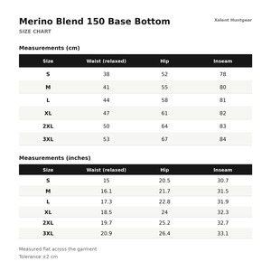 Hunting Pair Of Merino-blend <b>Base</b> <b>Layer</b> Bottoms Merino Blend 150 Bottom 150GSM Custom OEM Wholesale - Product Image 6
