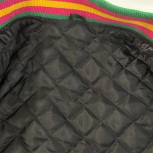 Chaqueta universitaria de satén personalizada al por mayor chaqueta universitaria de béisbol de satén de seda transpirable de talla grande para hombre - Product Image 6