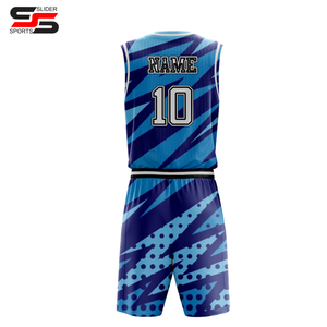 Uniforme de basket-ball respirant de haute qualité, évacuant l'humidité, séchage rapide, nouveau design personnalisé, 100% polyester, uniforme de basket-ball pour hommes - Product Image 6