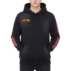 เสื้อฮู้ดดี้ฤดูหนาวผ้าฝ้ายแท้ 100% หนัก 580 กรัม สำหรับผู้ชาย สีพื้น ปักลาย 3 มิติ โลโก้สั่งทำได้ ย้อมสีแบบ Stonewashed รับผลิตแบบ OEM/ODM - Product Image 1