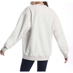 Sudadera informal de algodón 100% de alto peso de talla grande para hombre y mujer, jersey liso de Otoño de alta calidad OEM ODM al por mayor - Product Image 4