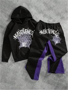 ชุดวอร์ม2ชิ้นสำหรับผู้ชายชุดวอร์มชุดกีฬาพร้อมฮู้ดสำหรับใส่วิ่งออกกำลังกายในยิม - Product Image 2