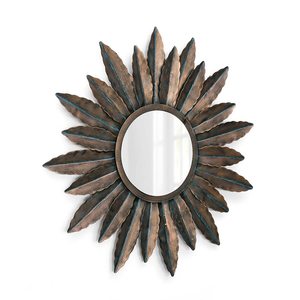 Good Selling Iron <b>Mirror</b> Art <b>Irregular</b> Circular Living Room Metal Frame Wall <b>Mirror</b> Decor Christmas Vintage Luxury Space Casual - Product Image 2