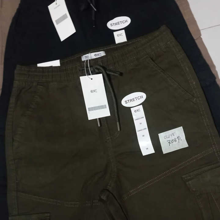 Comfortable Men's Cotton Polyester Cargo Trousers Trendy Workwear Sweatpants for Fashion-Forward Looks
