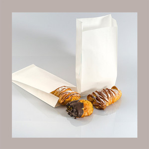 10 kg White Kraft Paperboard <b>Bag</b> 14x30 cm for <b>Food</b> Pizza Bread Cakes Gifts Exhibitions Model Craft Paper <b>Bag</b> - Product Image 1