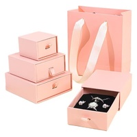 Boîtes rigides écologiques de luxe sur mesure pour bijoux (bagues, colliers, boucles d'oreilles) - Emballage cadeau en carton couleur personnalisée