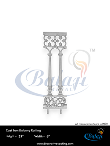 Grille de balcon moderne en fonte d'aluminium Super Shot Blast, moulage SAND, haute capacité de charge, résistante aux intempéries, main courante industrielle 5 - Product Image 4