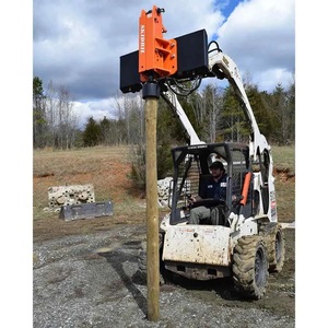 Foreuse hydraulique diesel HP1000 avec moteur à pompe à engrenages intégré, ponceuse de poteaux, profondeur de forage max. 500 m pour puits d'eau - Product Image 1