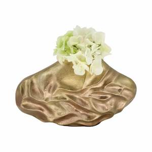 Latest Arrival White Enamel & Gold Color Finished Metal Flower <b>Vases</b> Luxurious Home Decor for Stunning Floral Arrangements - Product Image 4