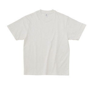 Camiseta de manga corta de talla grande de algodón de bambú pesado Retro Vintage de 300g, Camiseta holgada de Color sólido transpirable de verano para hombre - Product Image 2