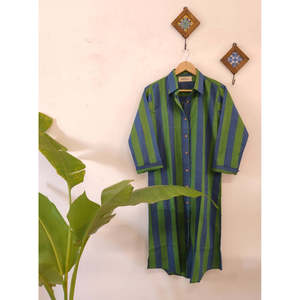 Robe chemise en popeline à rayures Azure - Product Image 2