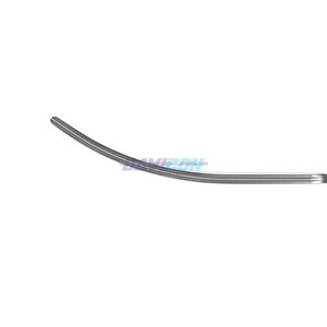 Pinza DeBakey Toracoscópica de Acero Inoxidable de Alta Calidad, 105 mm Curvada, 1x2, Mandíbulas Cónicas Atraumáticas, Eje de 10 mm, Longitud de Trabajo de 29 cm - Product Image 6