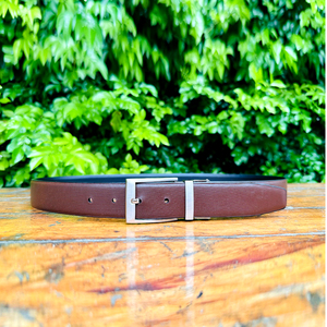 ชุดเดรสผู้ชายโบราณเข็มขัดหนังแท้แบบทางการเปิดกลับได้ปรับแต่งได้อย่างเต็มที่ด้วยทองเหลืองที่ทนทานสำหรับหัวเข็มขัด - Product Image 3