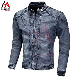 Veste en jean unisexe personnalisée de haute qualité, style vintage, vente en gros, lavée, OEM, écologique, imperméable, 300g - Product Image 2