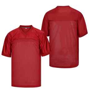 Camisetas de fútbol americano 100% poliéster personalizadas al por mayor ropa deportiva sublimada de hombre con logotipo de manga corta de alta calidad - Product Image 5