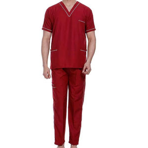 Vêtements médicaux, uniforme d'hôpital pour les médecins, vêtements d'hôpital pour hommes, uniforme de soins infirmiers à manches courtes, ensembles d'uniformes de travail - Product Image 1