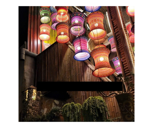 Lanterne suspendue extérieure à LED de qualité supérieure vietnamienne Hoi An lanterne en bambou en soie faite à la main Hoi An lanterne en bambou en soie Offre Spéciale 2025 - Product Image 3