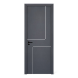 Puerta de Baño Interior Moderna de WPC, Acabado Impermeable, Tamaños Personalizables para Hoteles, Apartamentos, Dormitorios y Salas de Estar - Product Image 1