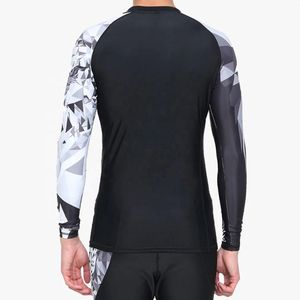 T-shirt de compression RashGuard pour hommes, manches courtes et longues, personnalisable, protection MMA, collection 2026 - Product Image 2