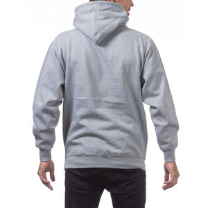 <b>Heater</b> Gray <b>Pro</b> Club Men's Heavyweight Pullover Hoodie (13oz) Heavyweight Hoodie Sweatshirt Classic Hoodies Sweatshirts - Product Image 5