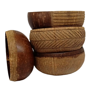 Tazón de cáscara de coco natural 100% hecho a mano para manualidades y decoración - Product Image 2