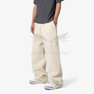 Vente en gros de service OEM pantalon baggy en polaire pour hommes nouveau design meilleur prix pantalon baggy en polaire pour hommes de taille adulte - Product Image 5