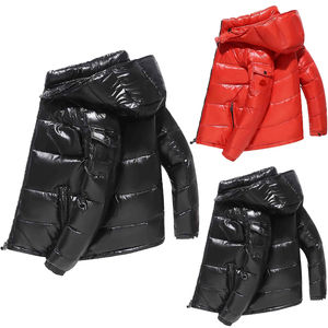 Unisex High Quality Oversized <b>Winter</b> Bubble Custom Women's Shiny Stand Collar Puffer Jacket Padded <b>Coat</b> Logo Designer OEM Canvas - Product Image 2