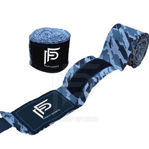 Bandes de boxe en néoprène unisexe, logo personnalisé, haute qualité, durables, antidérapantes, ruban élastique en coton, faciles à utiliser - Product Image 2
