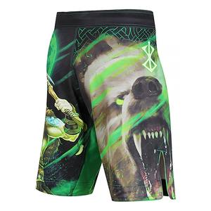 Shorts MMA personnalisés OEM/ODM imprimés en couleur sur toute la surface, séchage rapide, durables, légers, taille élastique avec cordon de serrage, commandes en gros - Product Image 2