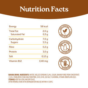 เครื่องดื่มกล้วยออร่าซี บาริสต้า พืชผล สำหรับมืออาชีพ 1 ลิตร 12 ยูนิต อายุการเก็บรักษา 360 วัน - Product Image 2