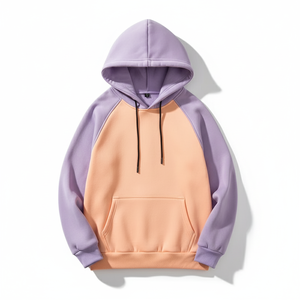 Sweat-shirt à capuche pour homme, couleur contrastée, pull-over pour l'automne et l'hiver, fournisseur OEM, logo personnalisé, sweat-shirt coupe-vent de qualité supérieure - Product Image 3