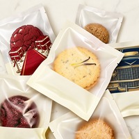 Pochette à fermeture éclair métallisée imprimée sur mesure, scellée sur trois côtés, avec fenêtre transparente pour l'emballage de bijoux et d'accessoires en détail