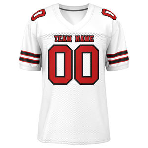 Vêtements de sport de football américain Maillots personnalisables Quick Dry Polyester Mesh Breathable Short Team Logo Name Numbers-Plus Size OEM - Product Image 5