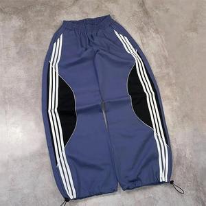 High Quality Anti-Wrinkle Windproof Custom Streetwear Jogger Cargo Sweatpants Stripe Track Pants Men - Product Image 6